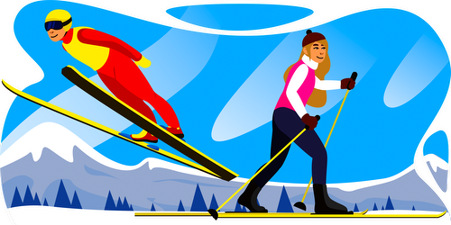 Illustrasjon for Ski