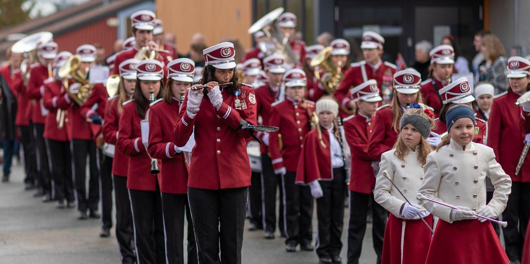 Bilde/illustrasjon om Tillerbyen skolekorps